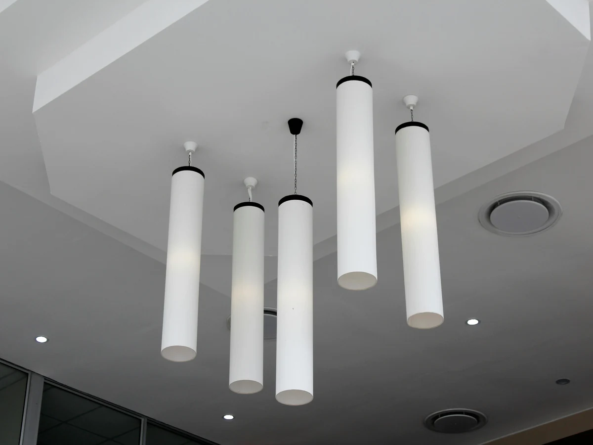 Ceiling painting in Chesterfield by Chesterfield Decorators, modern cylindrical ceiling
