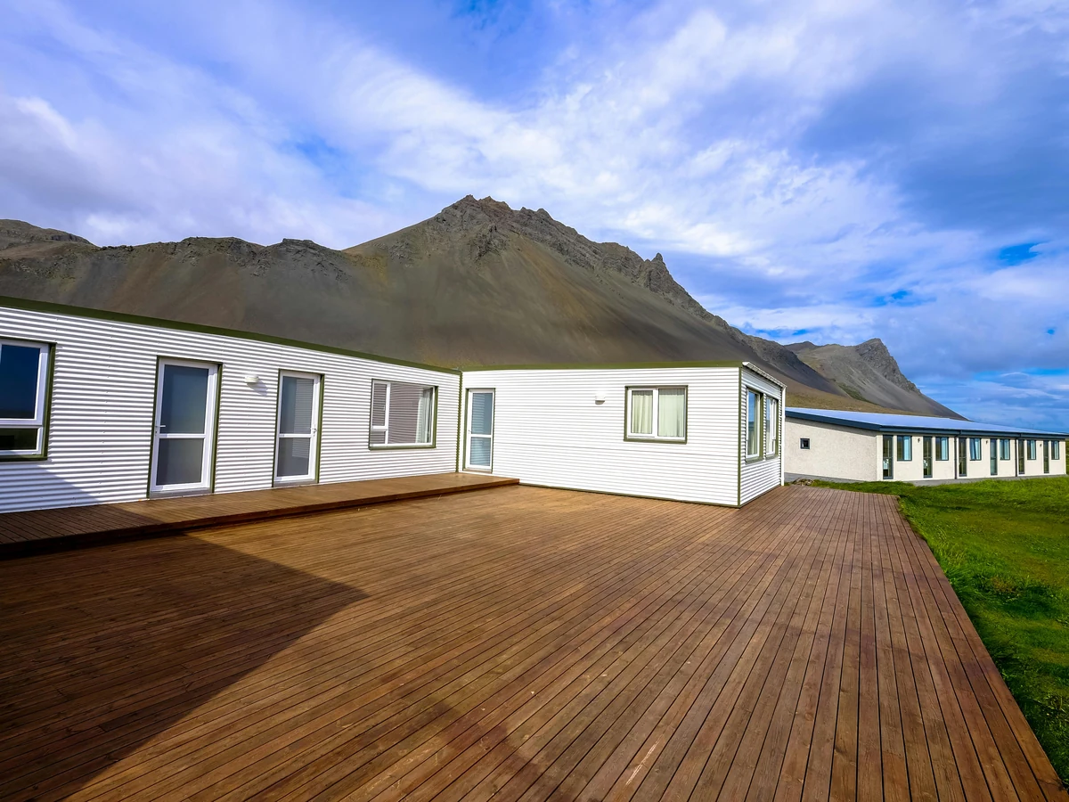 Wide timber deck treated with protective stain in Chesterfield