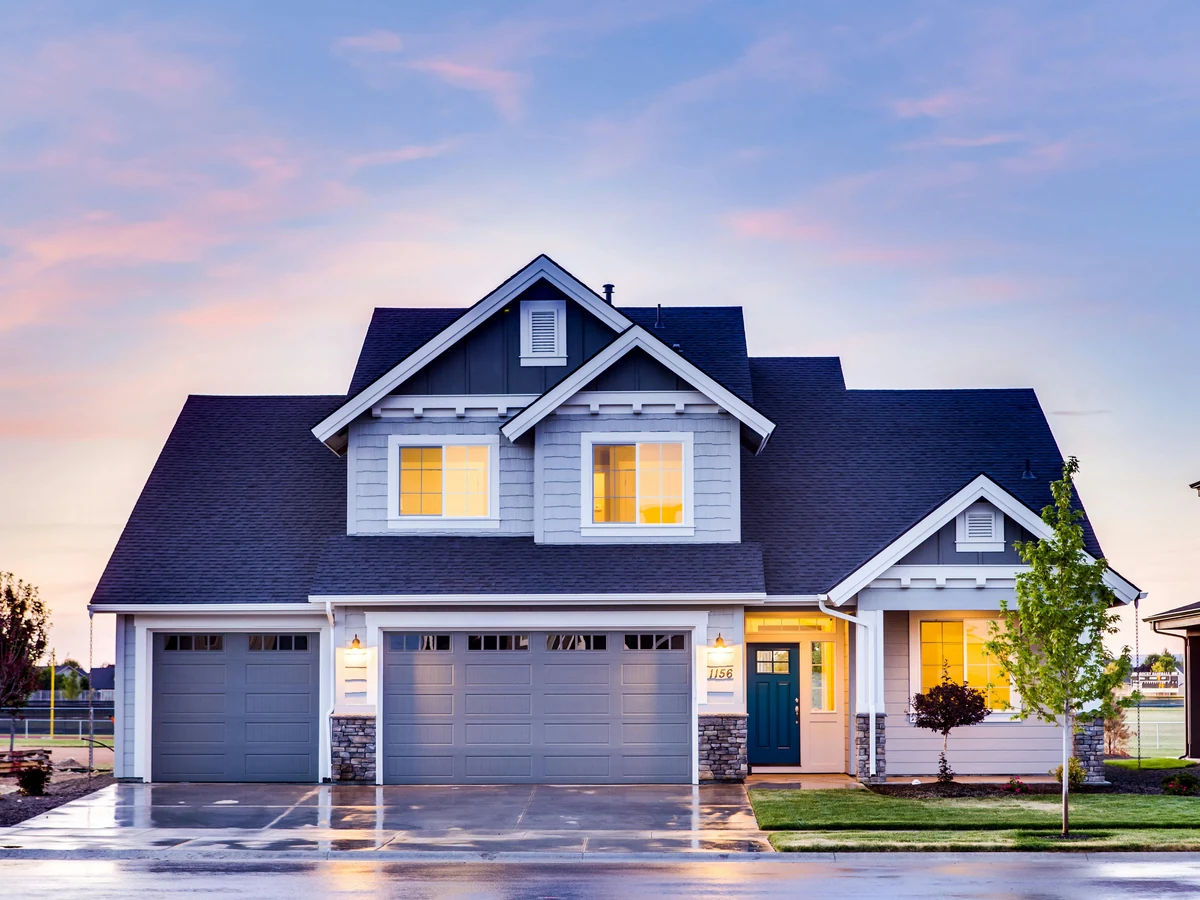 Large detached house exterior painting in Chesterfield by Chesterfield Decorators
