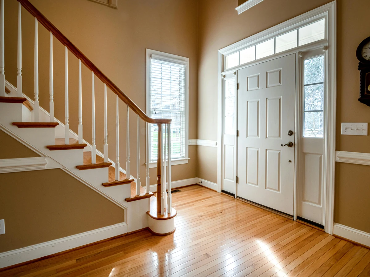 Traditional hallway and staircase painting in a Brampton period property by Chesterfield Decorators
